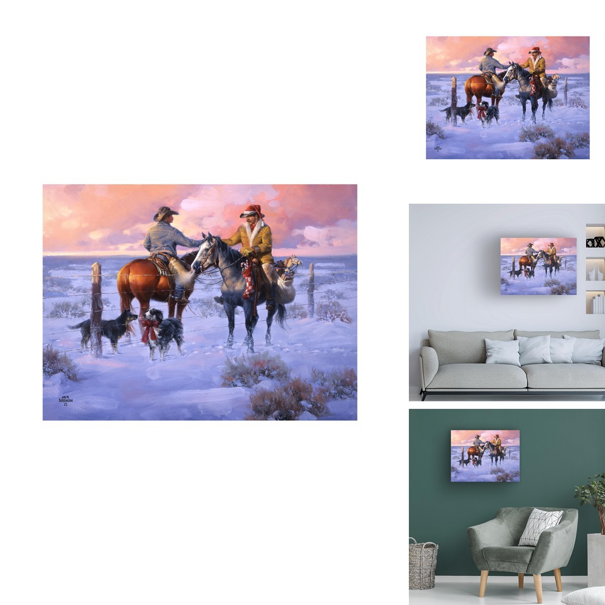 Trademark Fine Art Jack Sorenson 'sharin Christmas The Neighbors' Canvas Art