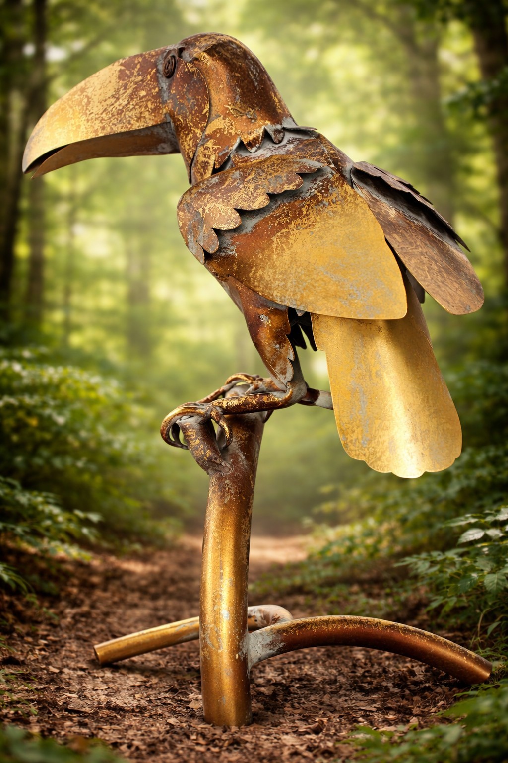 Deco 79 Metal Parrot Deco 79 Metal Parrot