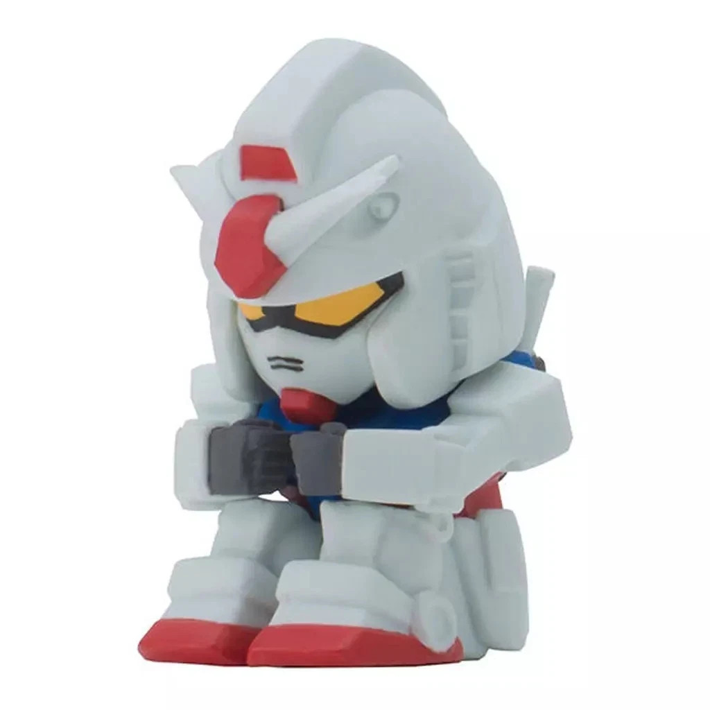 BANDAI SD Gundam RX-78 Mobile Suit Machiboke Sitting Waiting Capsule Figure Toy