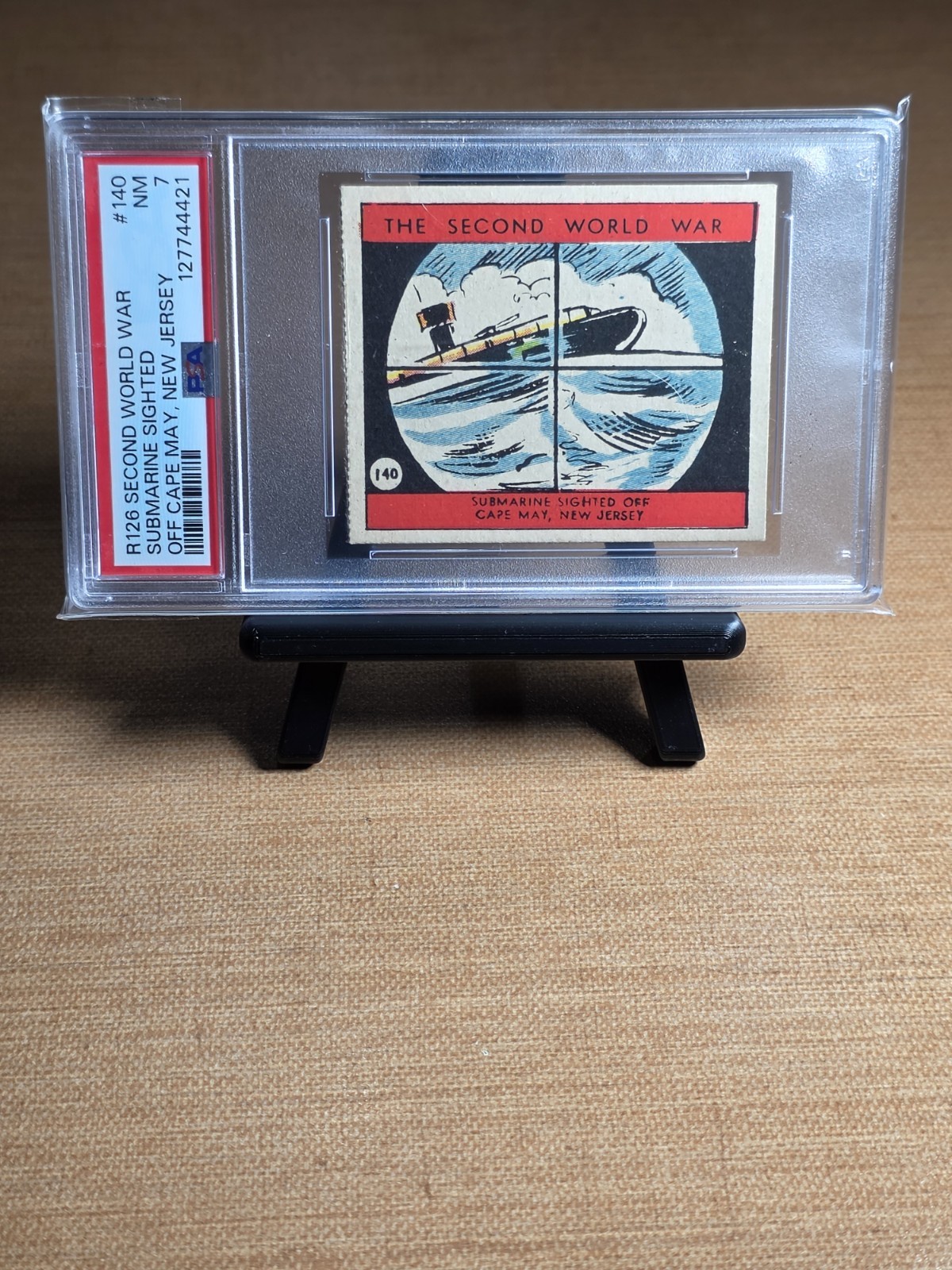 W.S. 1939 R126 Second World War #140 Submarine Sighted Cape May PSA 7