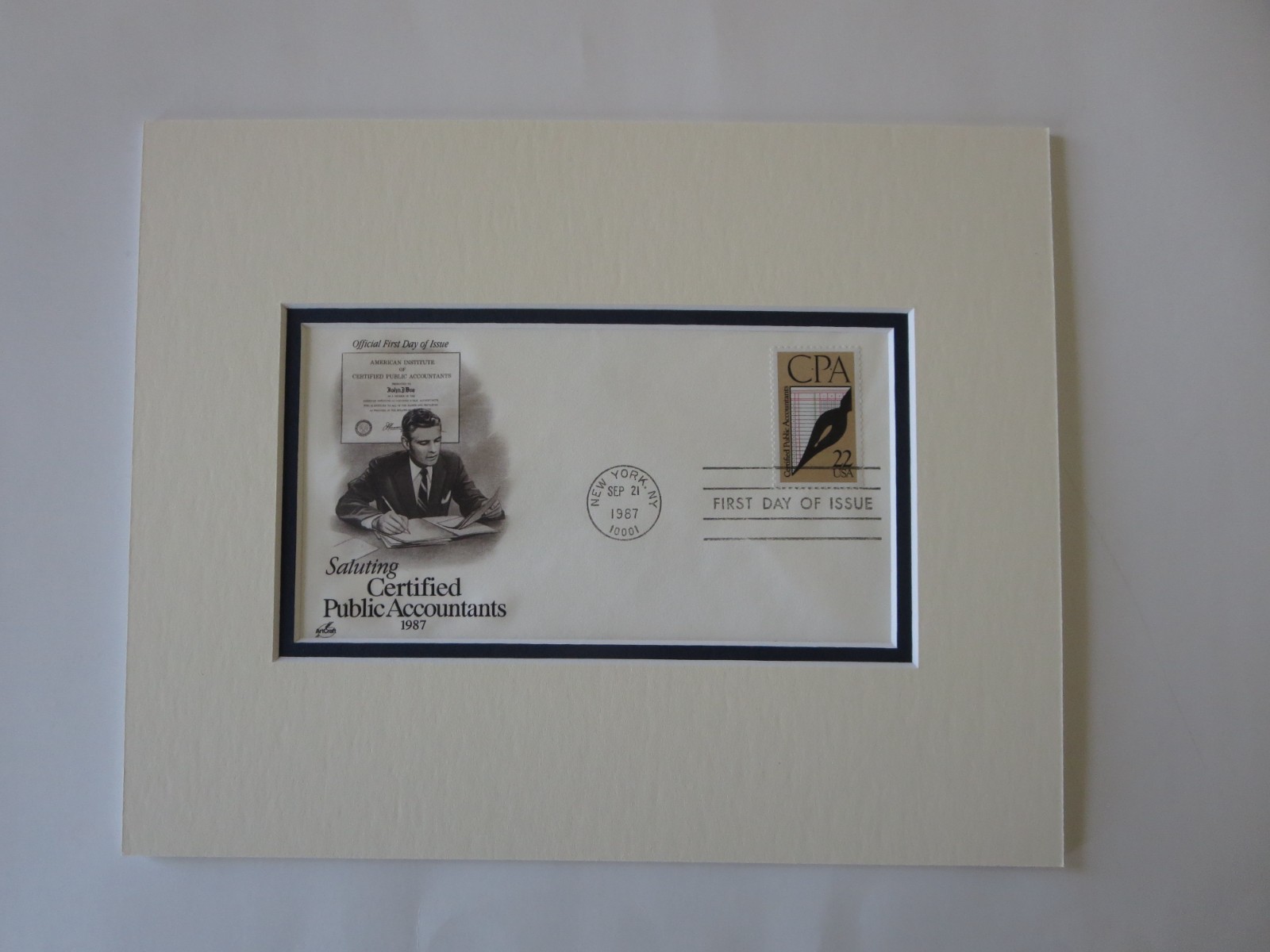 CPA - Certified Public Accountant & the First Day Cover of their own stamp