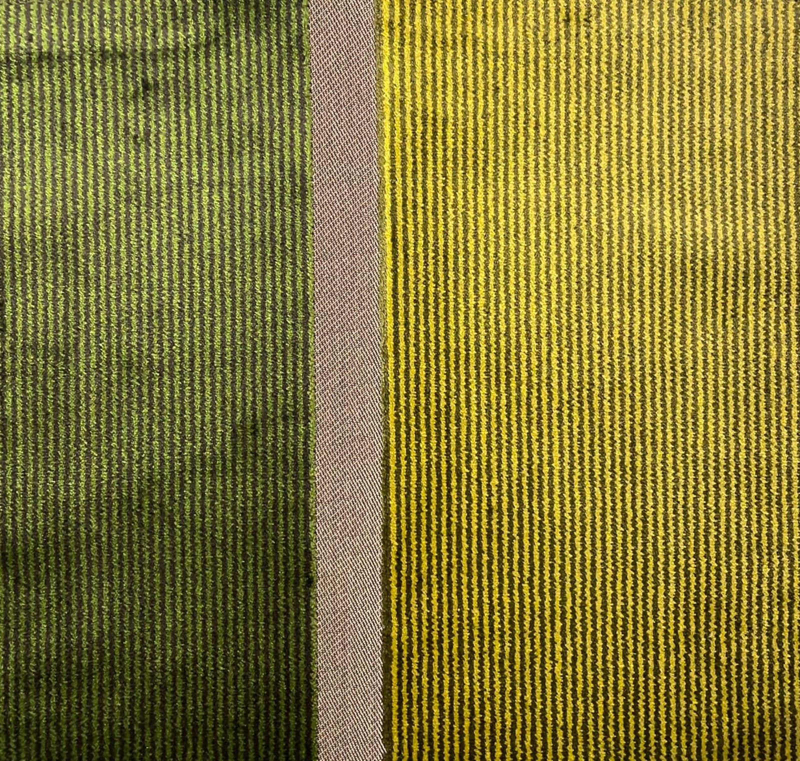 DESIGNERS GUILD Green Stripe Velvet Roumier Remnant New DESIGNERS GUILD Green Stripe Velvet Roumier Remnant New