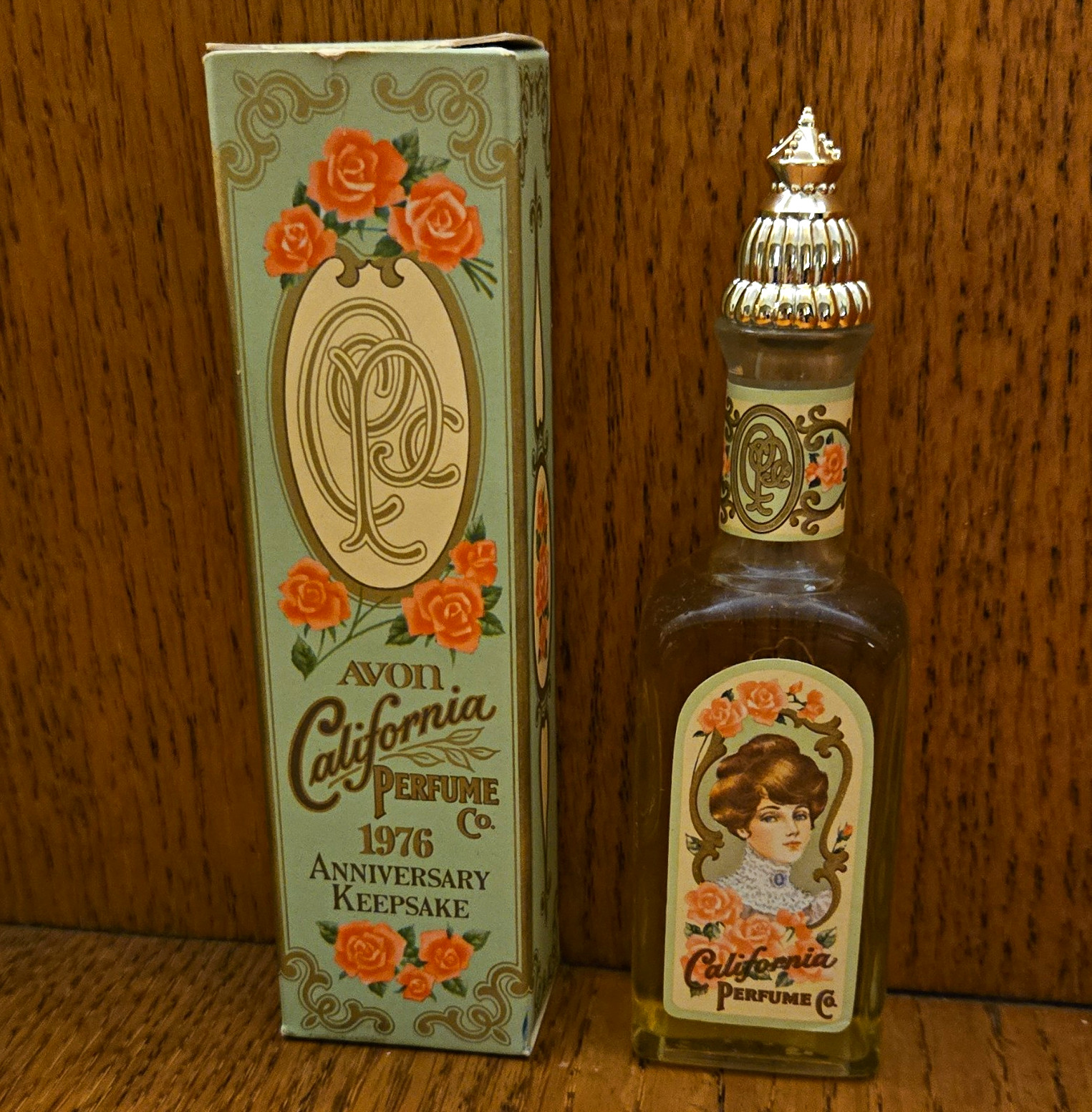 Avon Vintage, California Perfume Co. 1976 Anniversary Keepsake Cotillion 1.7