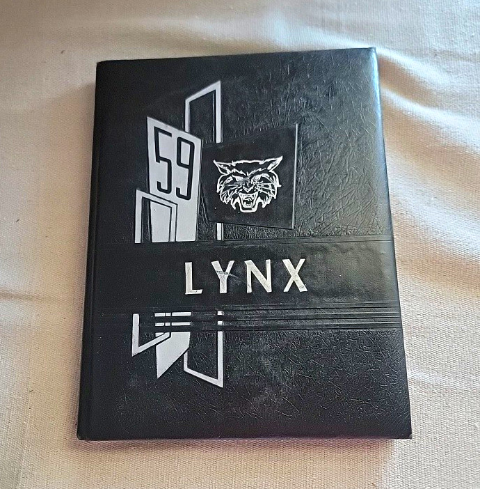 Vintage 1959 Spearman High School Yearbook Lynx Spearman Texas TX Annual