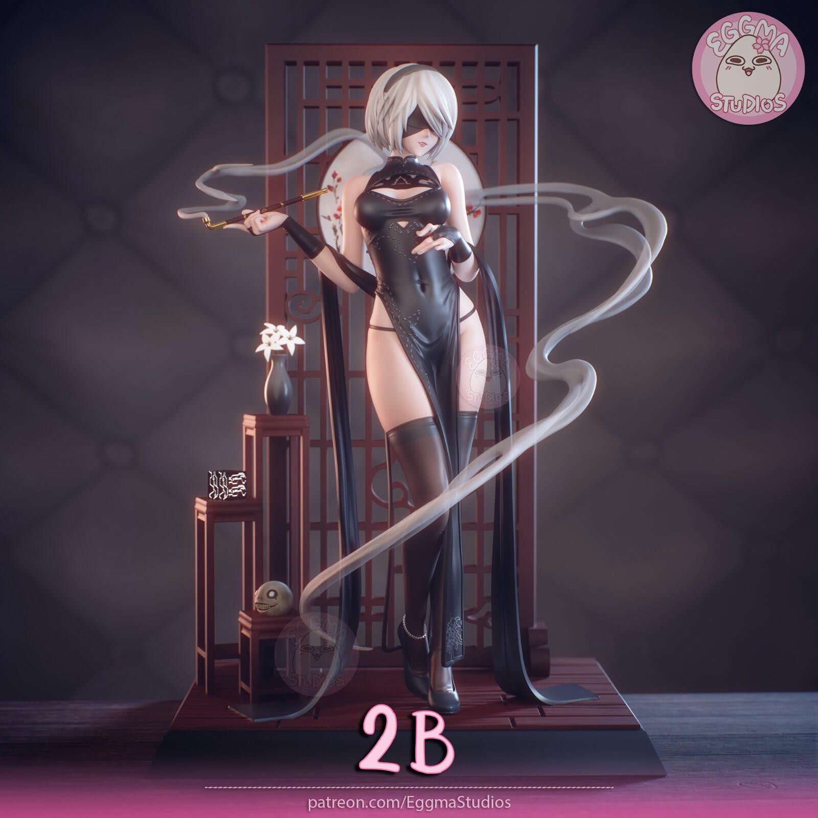 2B Nier Automata UNPAINTED 1:8 Scale Resin Garage Kit Statue