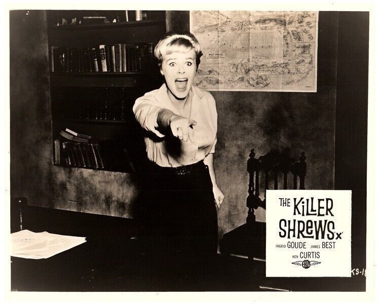 The Killer Shrews 1959 Ingrid Goude looks terrified 11x14 inch photo The Killer Shrews 1959 Ingrid Goude looks terrified 11x14 inch photo