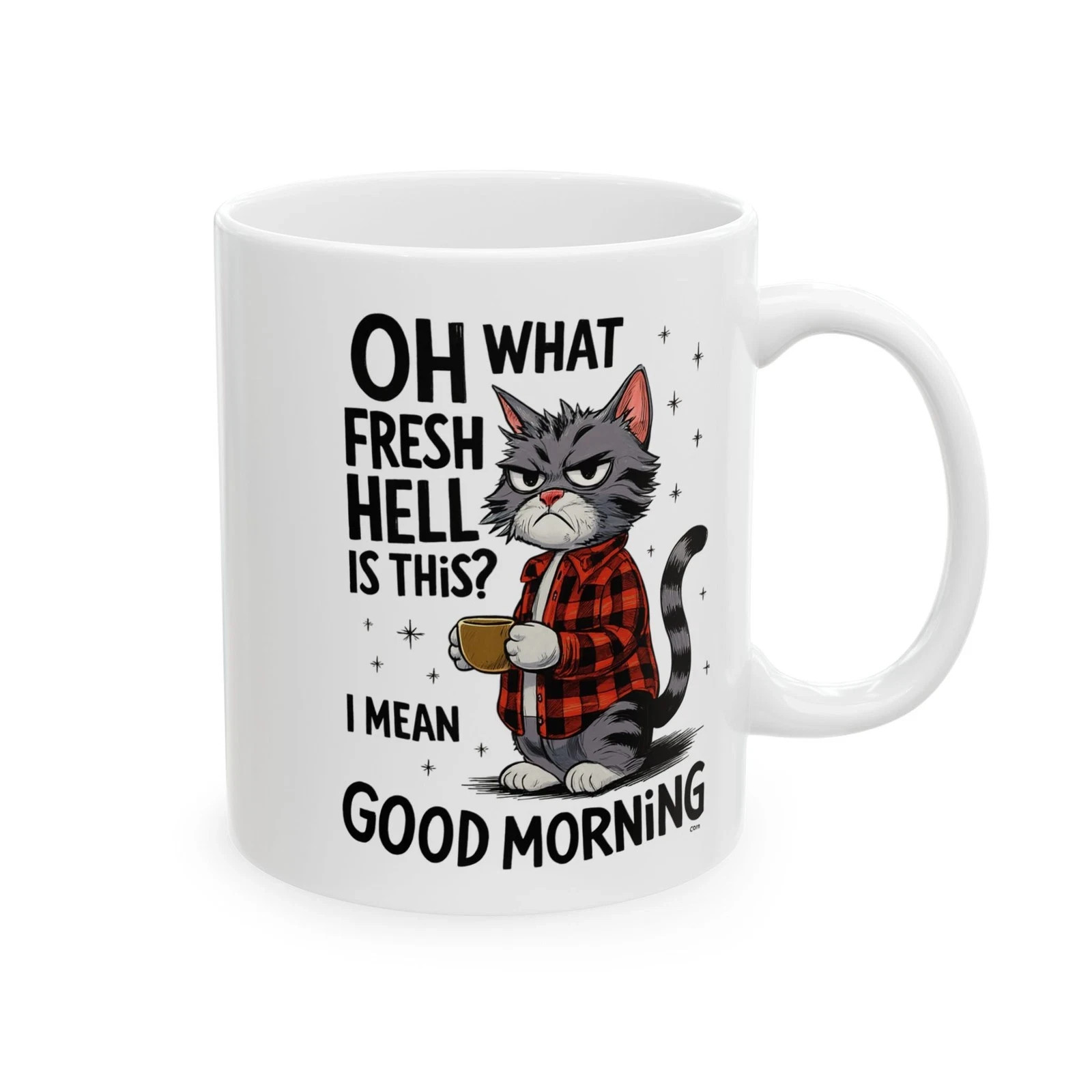 Funny Cat Coffee Mug 11oz – Oh What Fresh Hell Is This Good Morning Novelty Gift Funny Cat Coffee Mug 11oz – Oh What Fresh Hell Is This Good Morning Novelty Gift