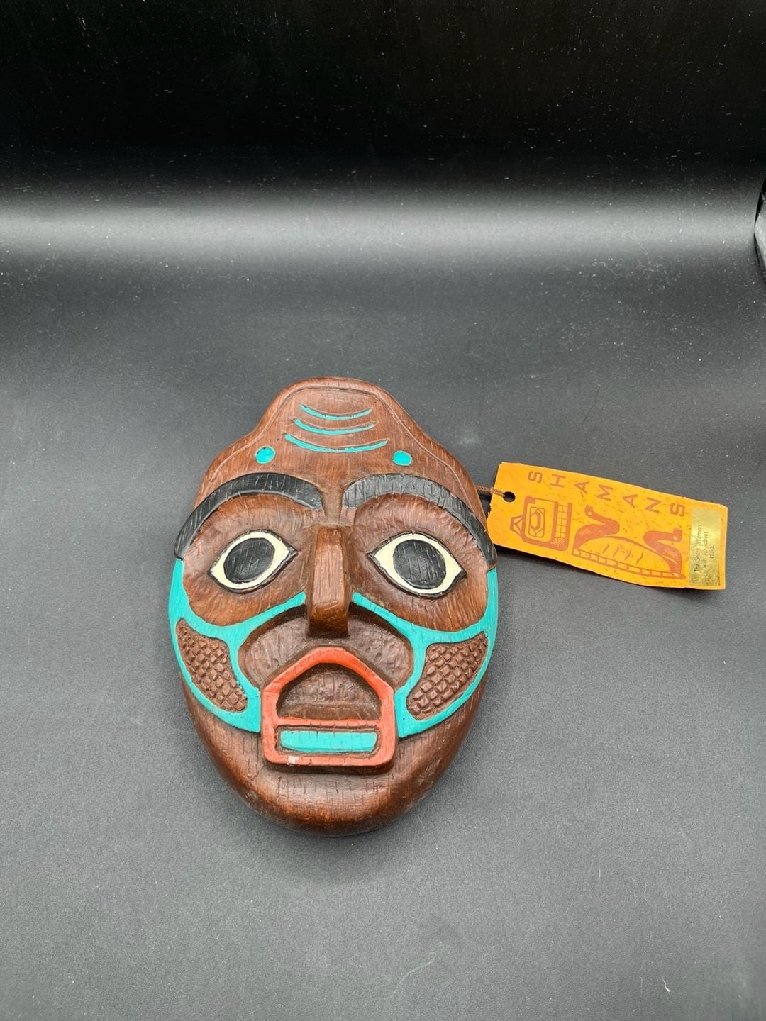Shamans Haida Shark Woman / Labret Northwest Coast Style Resin Mask✅ Shamans Haida Shark Woman / Labret Northwest Coast Style Resin Mask✅