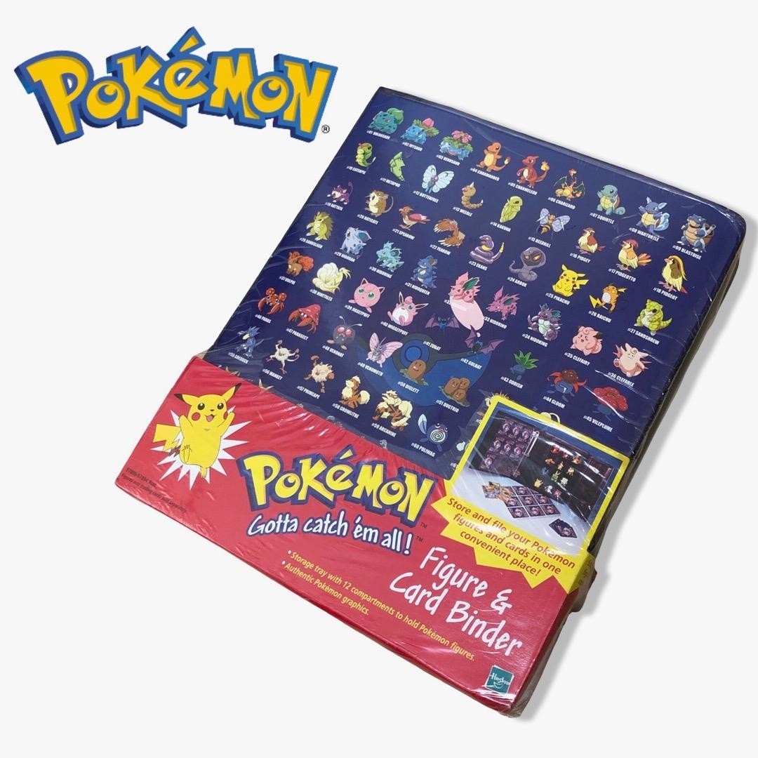 Vintage Hasbro Pokemon Card 9 Pocket Figure Binder Unused Damaged Packaging