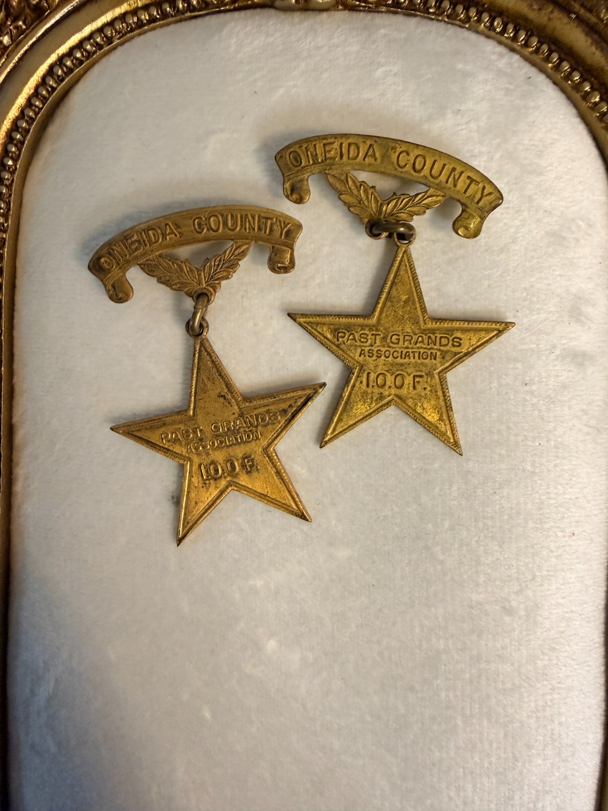 Antique I.O.O.F. Past Grands Association Oneida County NY Star Badge Lot Antique I.O.O.F. Past Grands Association Oneida County NY Star Badge Lot