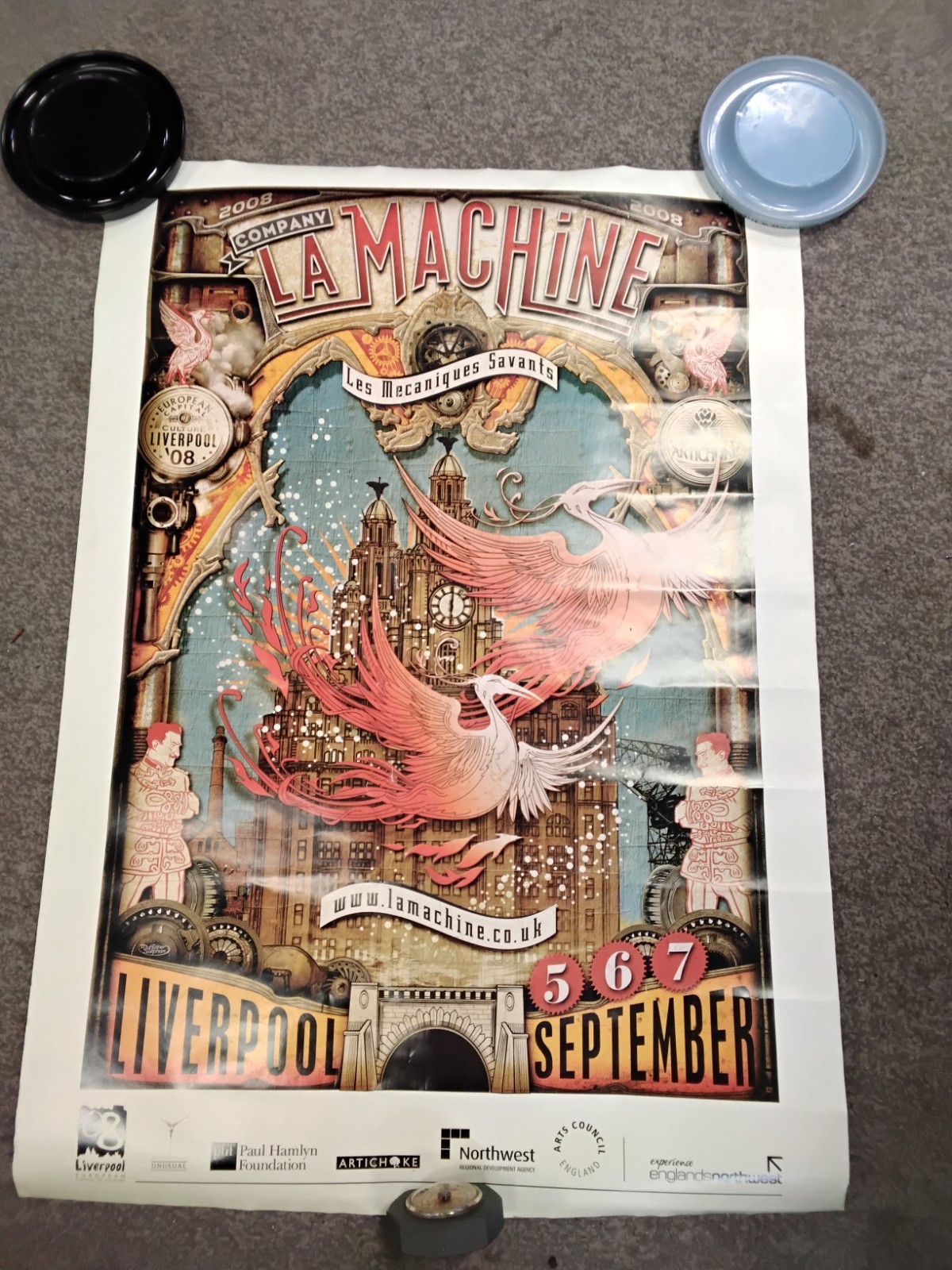 Original 2008 La Machine Liverpool Poster European Capital Culture/Rare Artwork