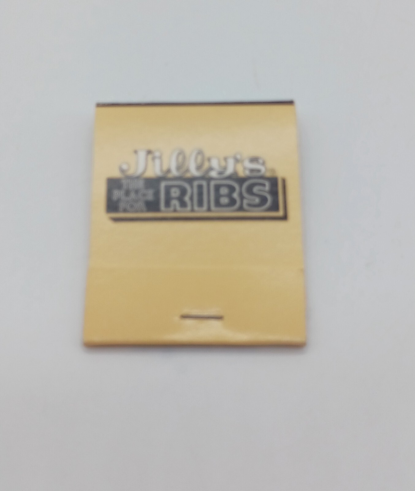 Vintage Matchbook Jilly's The Place For Ribs Restaurant Unstruck Vintage Matchbook Jilly's The Place For Ribs Restaurant Unstruck