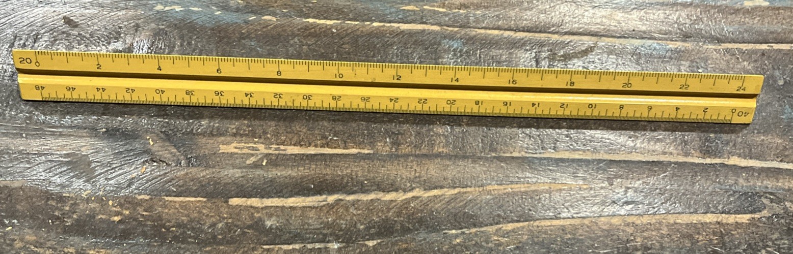 Vintage DIETZGEN Drafting Wooden Triangle 3 Sided Ruler 12 3/4\ Vintage DIETZGEN Drafting Wooden Triangle 3 Sided Ruler 12 3/4\