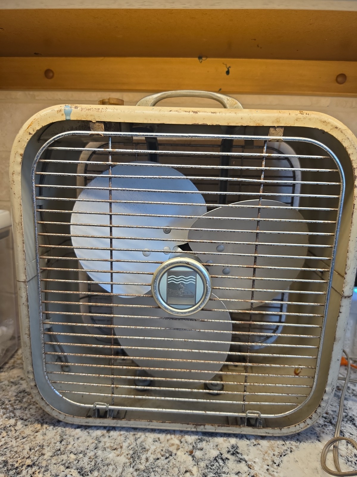 Vintage PENNEY'S METAL 3 Speed BOX FAN Working Order Vintage PENNEY'S METAL 3 Speed BOX FAN Working Order