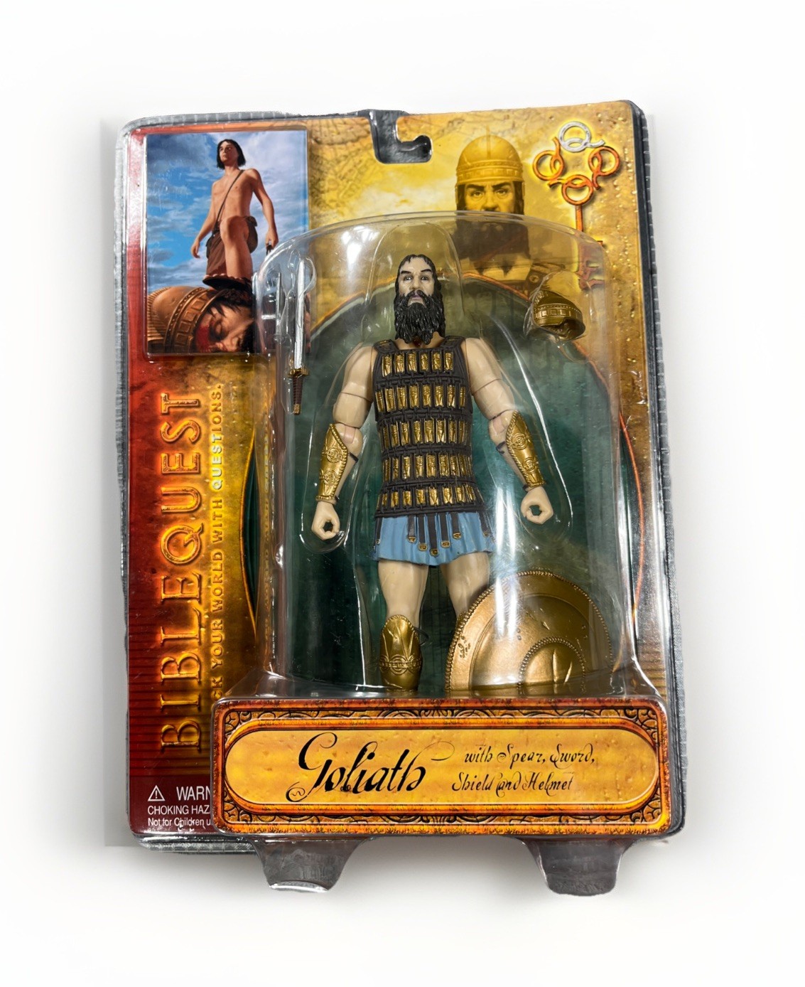 Bible Quest 7\'\' Goliath Figurine Spear Sword Accessories Christian Nativity Set