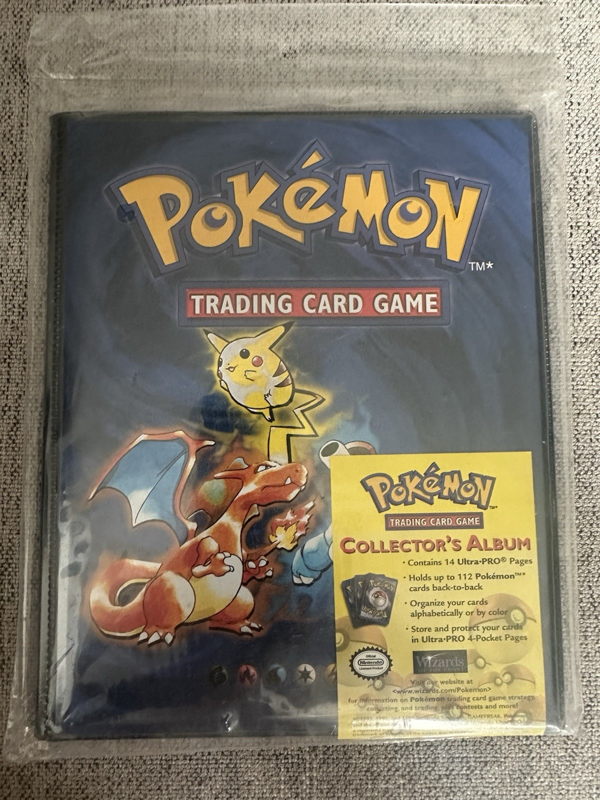 Pokemon Vintage 1999 Base Set Trading Card Folder Binder WOTC, Brand New/Sealed
