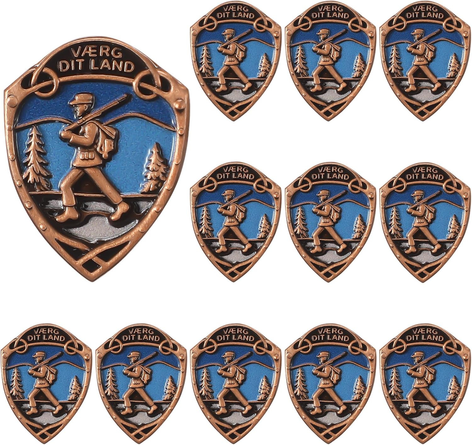Norwegian Foot March Badge 0.8In Foot March Lapel Pin Cute Enamel Accessory for Norwegian Foot March Badge 0.8In Foot March Lapel Pin Cute Enamel Accessory for
