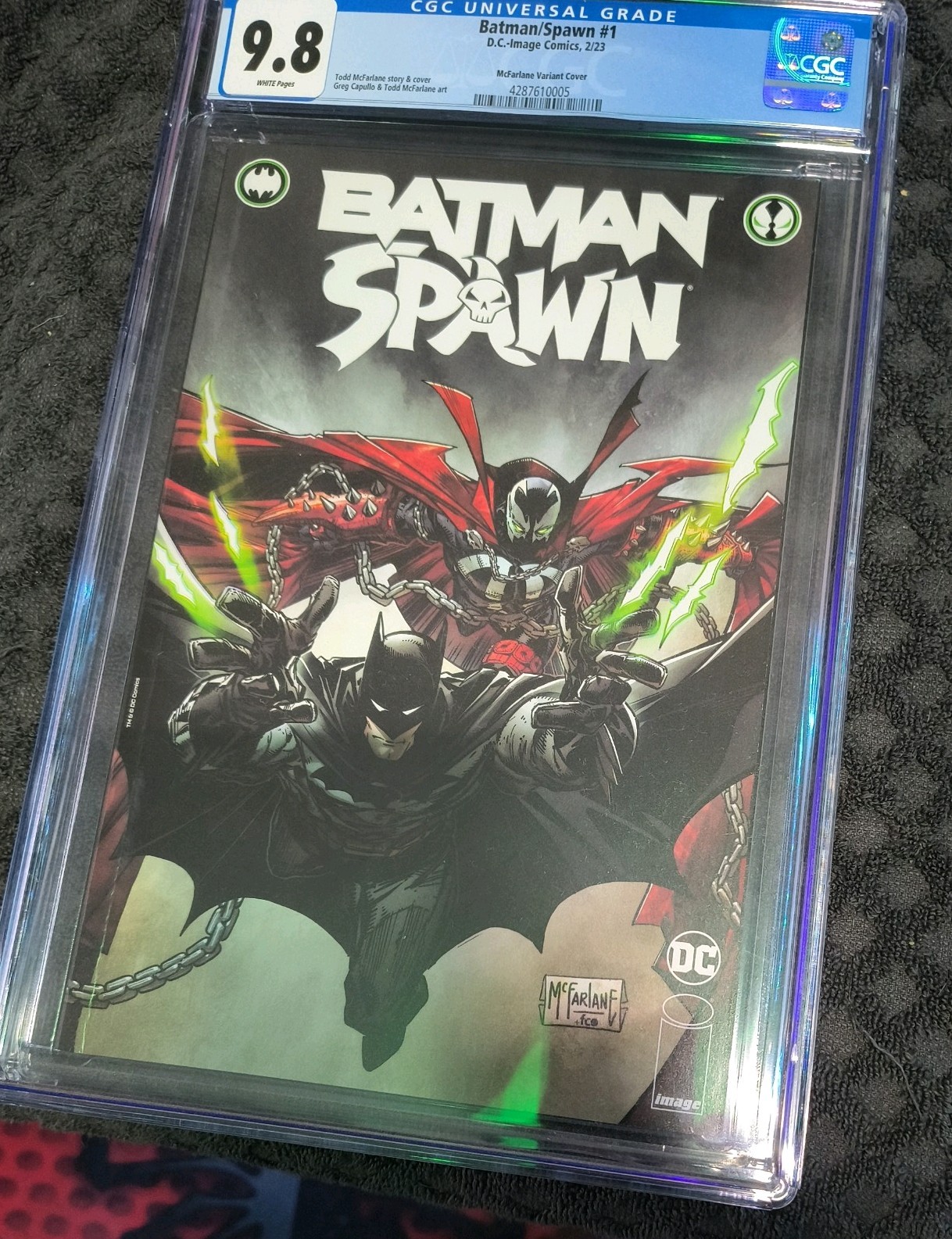 Batman Spawn #1 (2023 DC/ Image Comics) Todd McFarlane Variant CGC 9.8 WHITE PGS Batman Spawn #1 (2023 DC/ Image Comics) Todd McFarlane Variant CGC 9.8 WHITE PGS