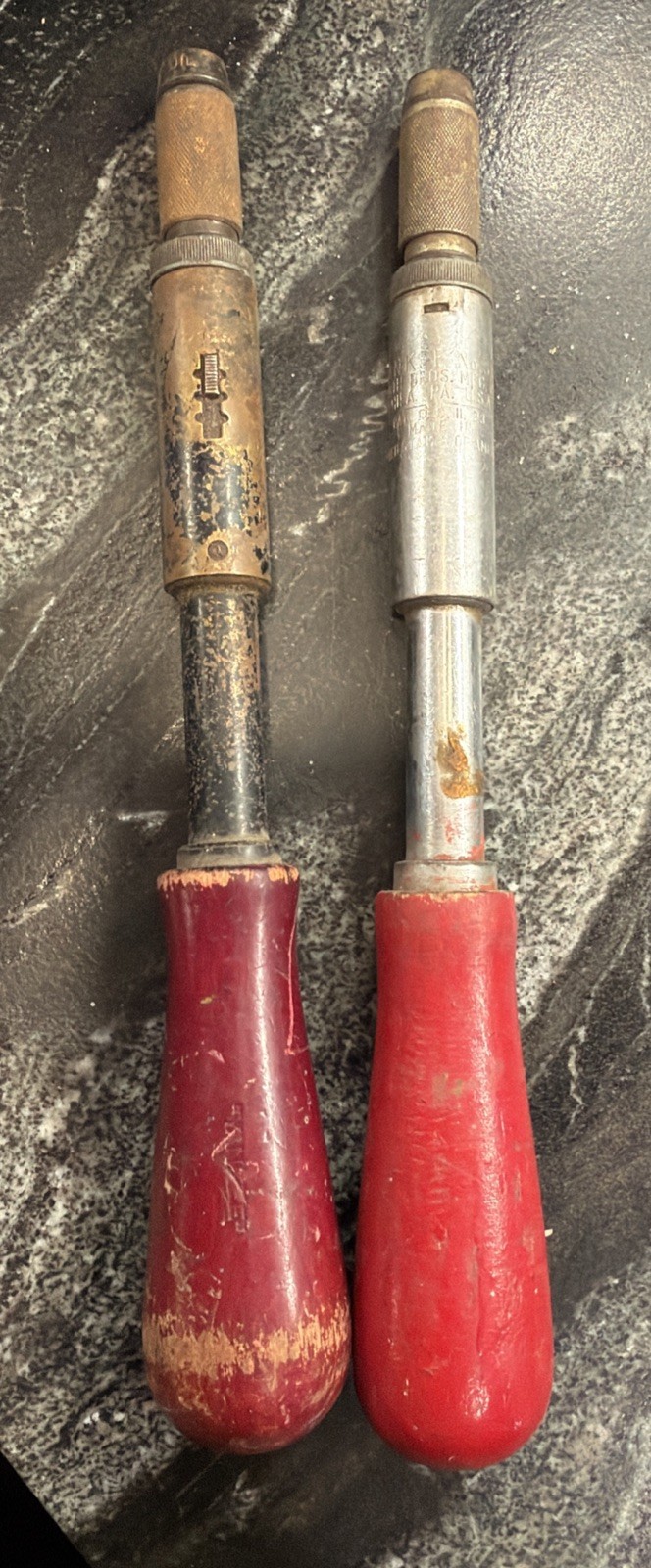 2x Vintage Yankee North Spiral Ratchet Screwdriver - 31A & 30 - Push Drill Bit 2x Vintage Yankee North Spiral Ratchet Screwdriver - 31A & 30 - Push Drill Bit