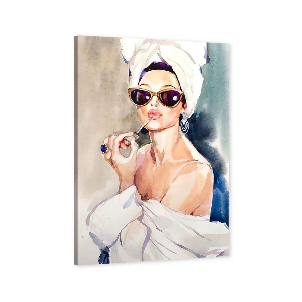 Hepburn Canvas Wall Art Framed Decor 24x36in for Bedroom Bathroom Hepburn Canvas Wall Art Framed Decor 24x36in for Bedroom Bathroom