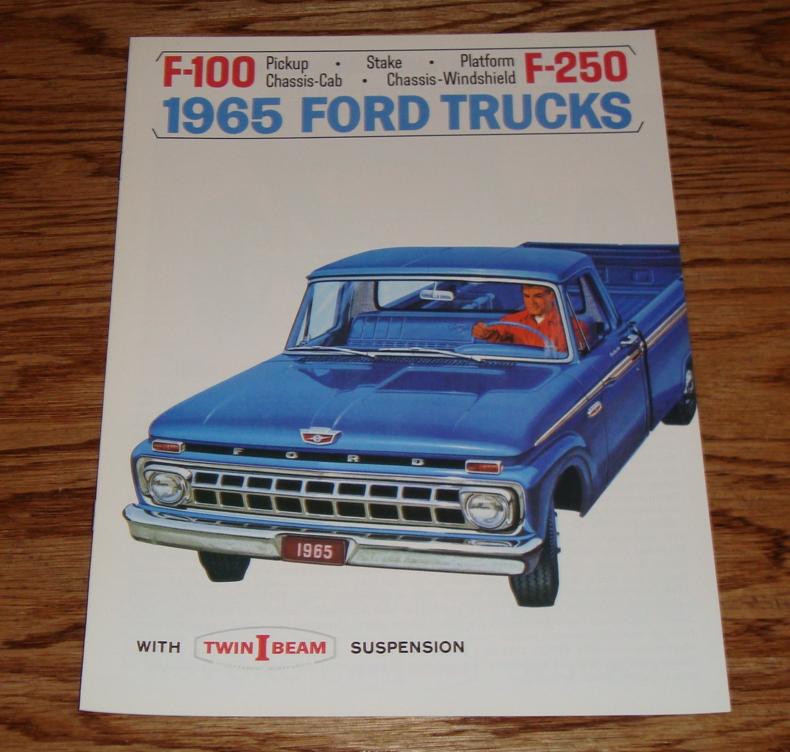 1965 Ford Truck F-100 F-250 Pickup Chassis-Cab Sales Brochure 65