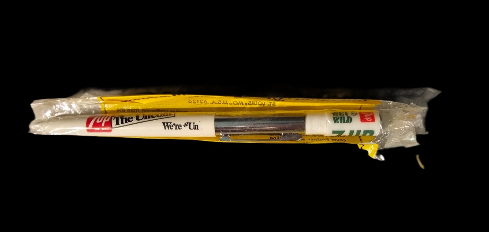 Vtg 60s RITEPOINT Advertising 7Up Ball Point  WET N WILD UNCOLA NIP Rare