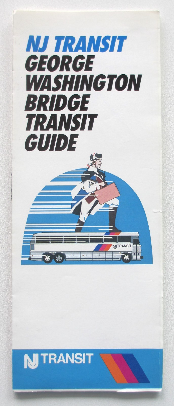 Vintage 1987 New Jersey Transit NJT Booklet George Washington Bridge Guide Bus