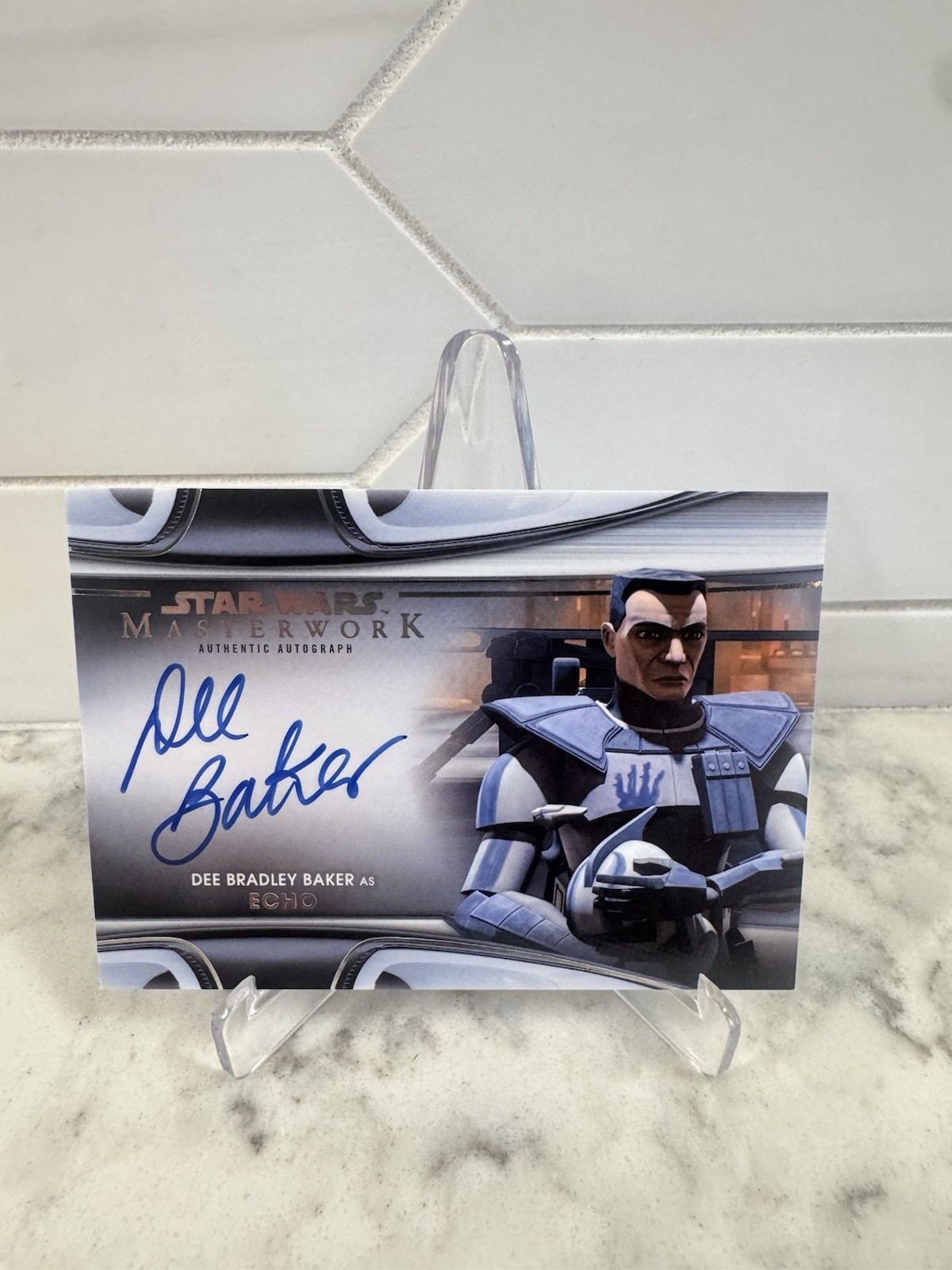 Dee Bradley Baker as Echo 2021 Topps Star Wars Masterwork Auto #MWA-DBE