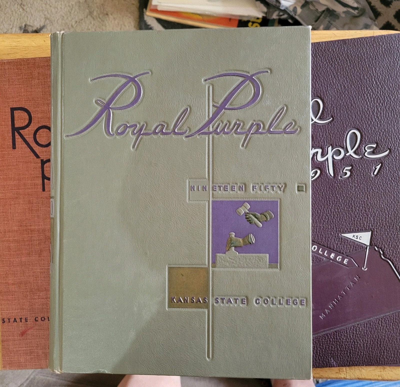 Kansas State College Wildcat Yearbook The Royal Purple 1950 1951 1952 K-State 