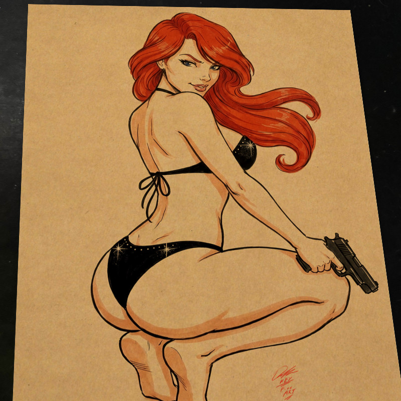 Scarlett G.I. Joe Art Print Signed 8.5x11 | Art by Keyeske Scarlett G.I. Joe Art Print Signed 8.5x11 | Art by Keyeske