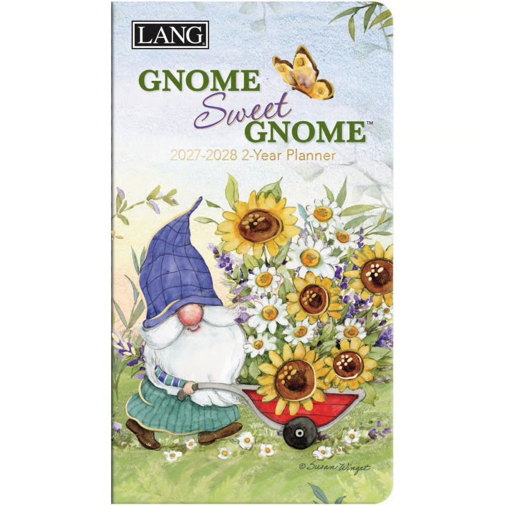 Lang Brands,  Gnome Sweet Gnome 2027 2-Year Pocket Planner by Susan Winget
