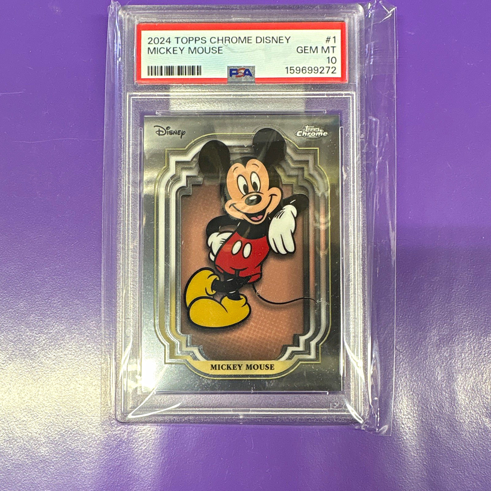 2024 Topps Chrome Disney Mickey Mouse #1 PSA 10 Gem Mint 159699272