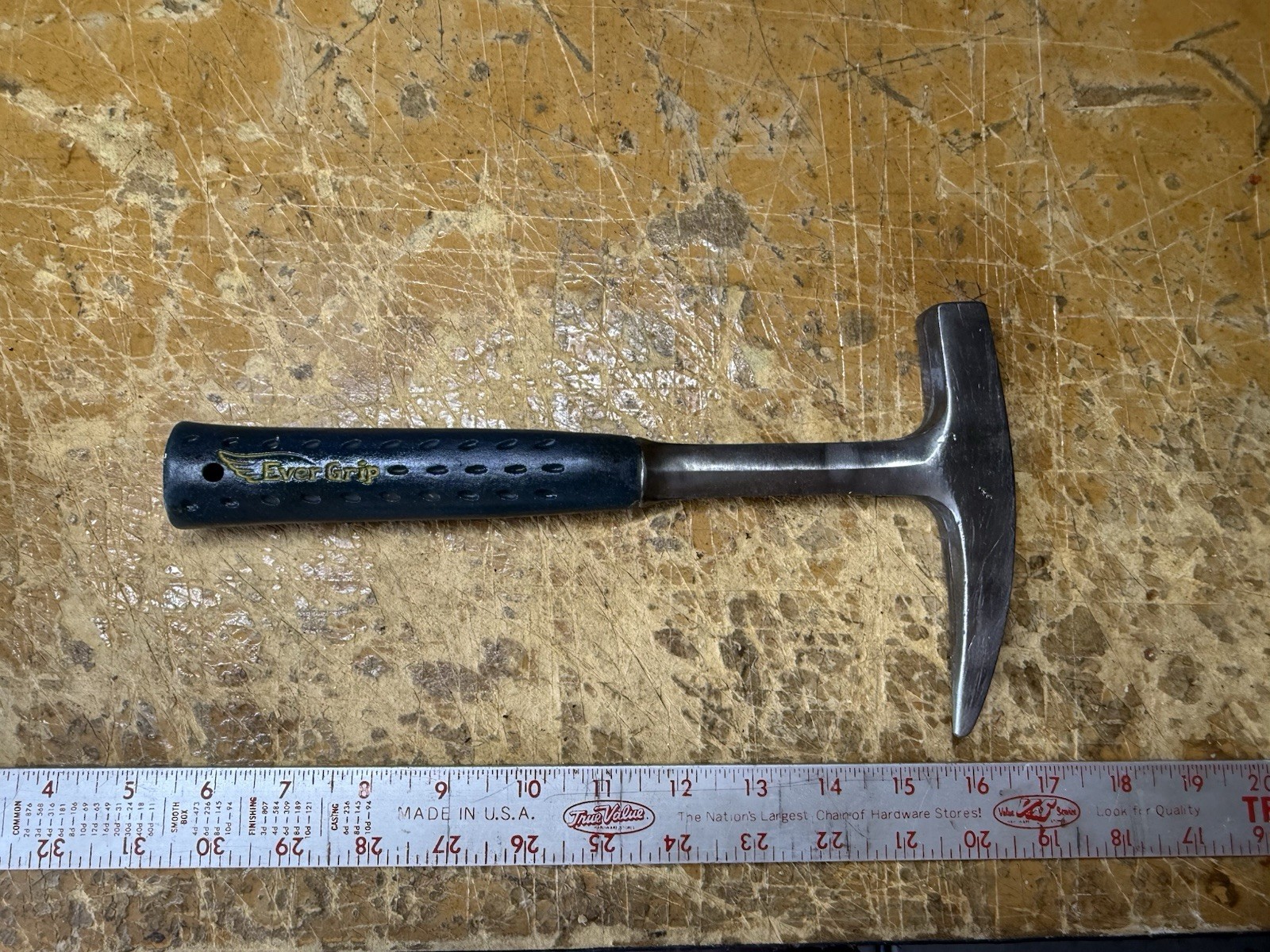 Vintage Estwing Ever Grip Rock Pick Hammer Geologist Prospecting USA Blue Handle Vintage Estwing Ever Grip Rock Pick Hammer Geologist Prospecting USA Blue Handle