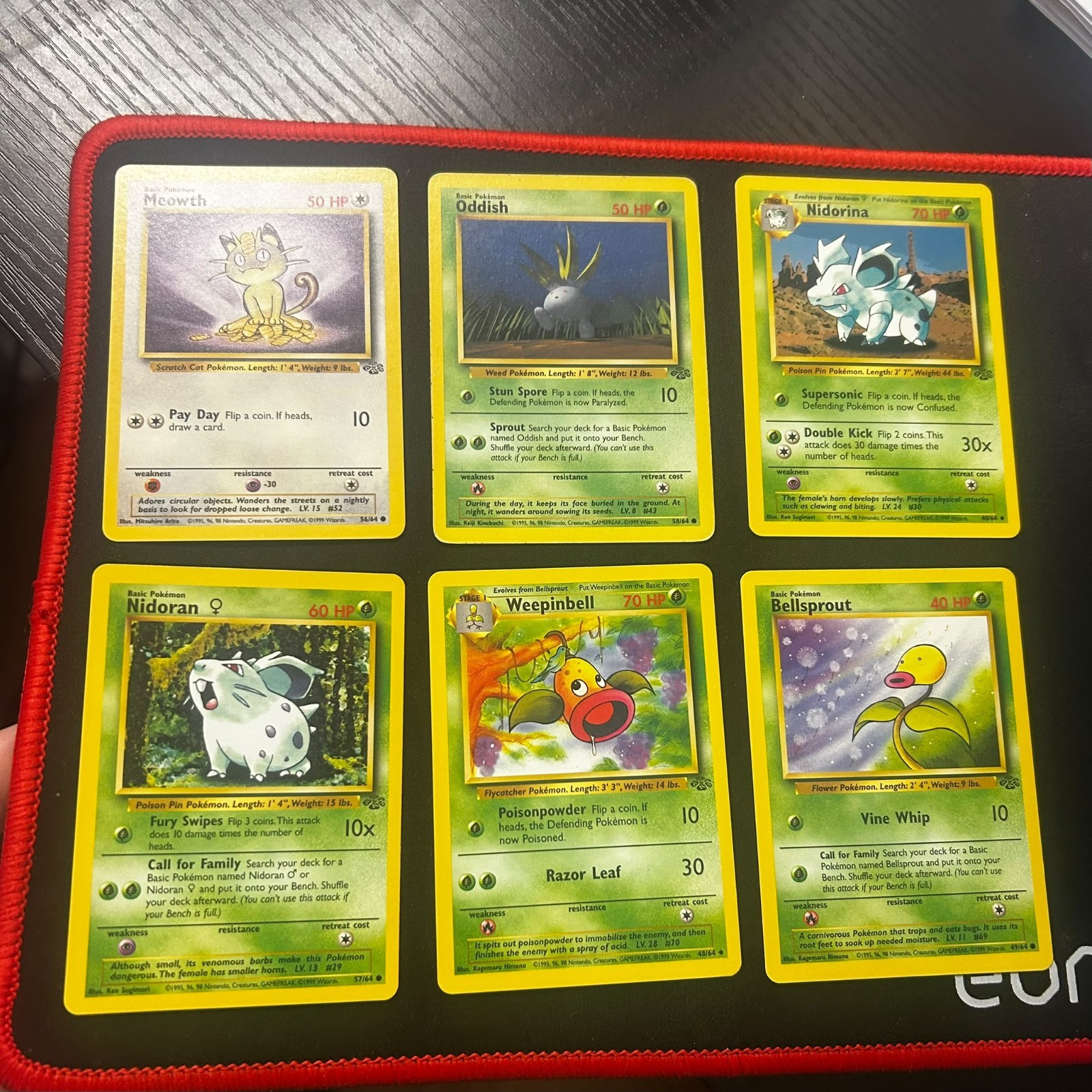 Pokémon TCG Jungle 1999 WOTC 6 Card Bundle Pokémon TCG Jungle 1999 WOTC 6 Card Bundle