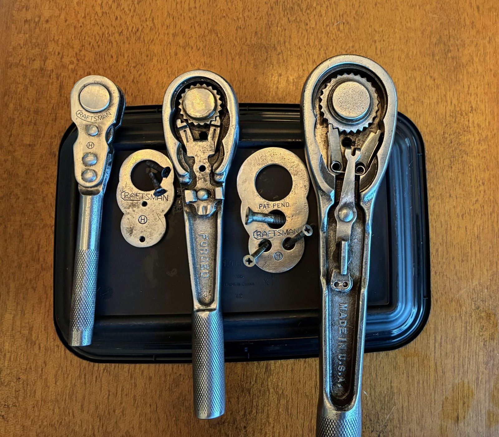 Vintage Craftsman 1930's Ratchet Set. Circle H. 1/4, 3/8, 1/2. Clean. Work great Vintage Craftsman 1930's Ratchet Set. Circle H. 1/4, 3/8, 1/2. Clean. Work great