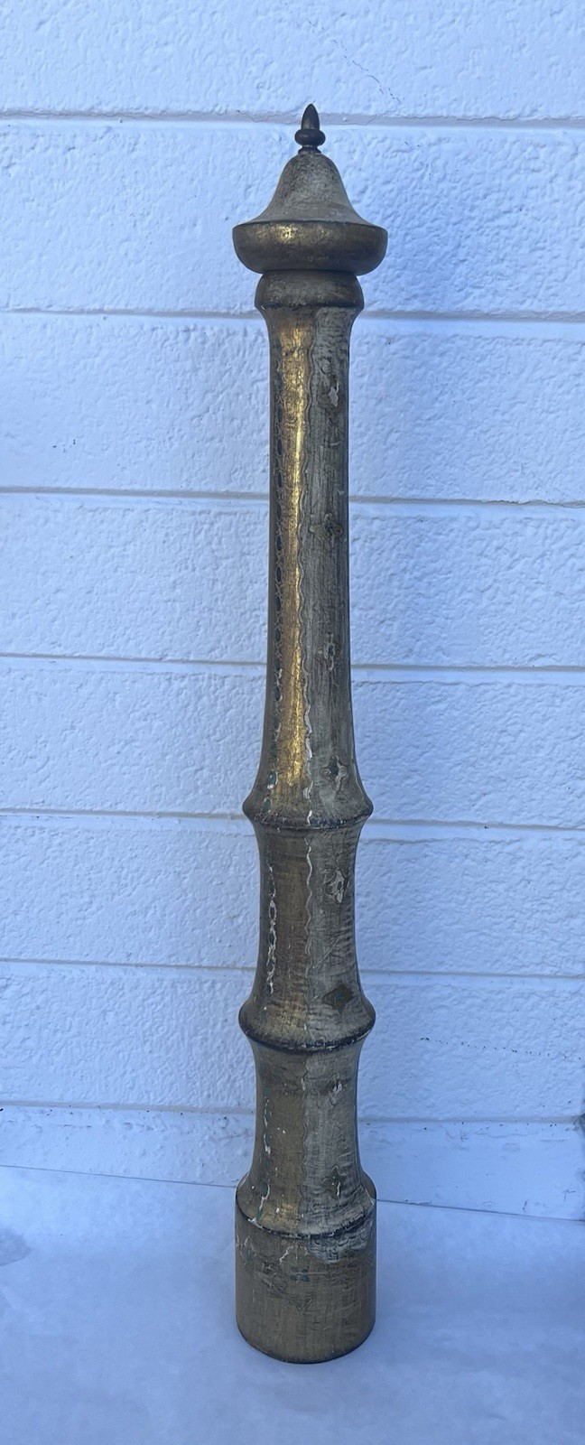 Super Tall Vintage Florentine Green Gold 27\