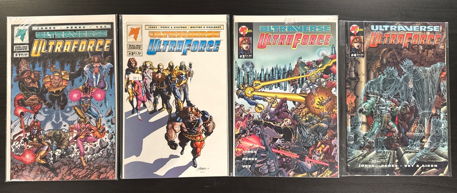 Ultraforce Malibu Comics Vol 1 #1-4, 8,9. Vol 2 #1, 4-15. Ultraverse Prelude #1. Ultraforce Malibu Comics Vol 1 #1-4, 8,9. Vol 2 #1, 4-15. Ultraverse Prelude #1.
