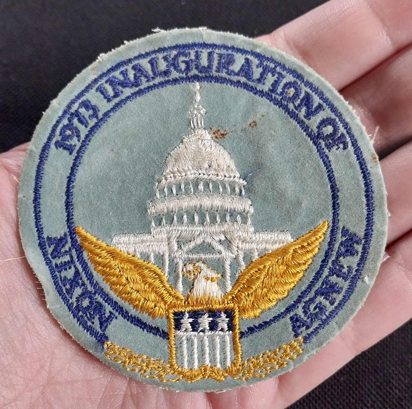 Vintage RICHARD NIXON Spiro Agnew 1973 Inauguration Patch Vintage RICHARD NIXON Spiro Agnew 1973 Inauguration Patch