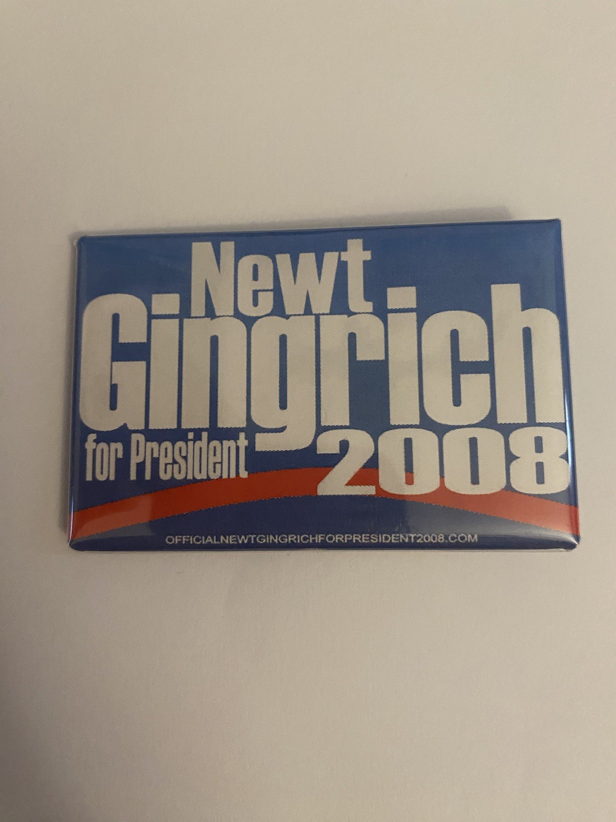 Newt Gingrich For President 2008 Pin Back Button P220