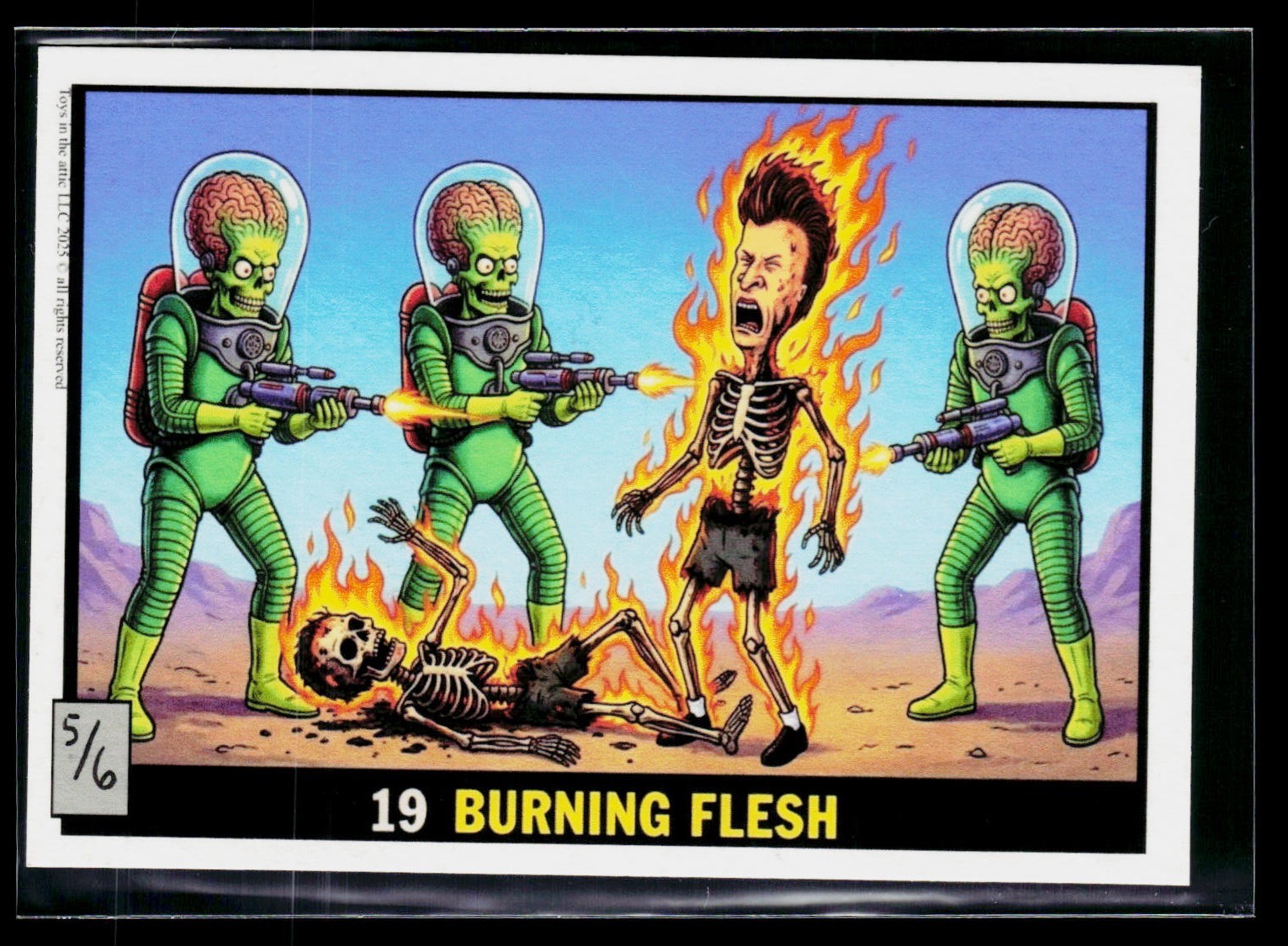 Mad Scientist 40K GPK Spoof ~ RE4 SSP RECALL SET #'d 5/6 ~ Mars Attacks Alien