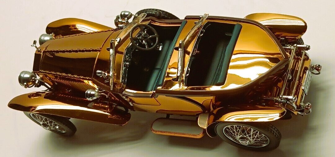 Art Deco Antique Vintage Mid-Century Rolls Royce Rare Copper Body Car 1930-1940s