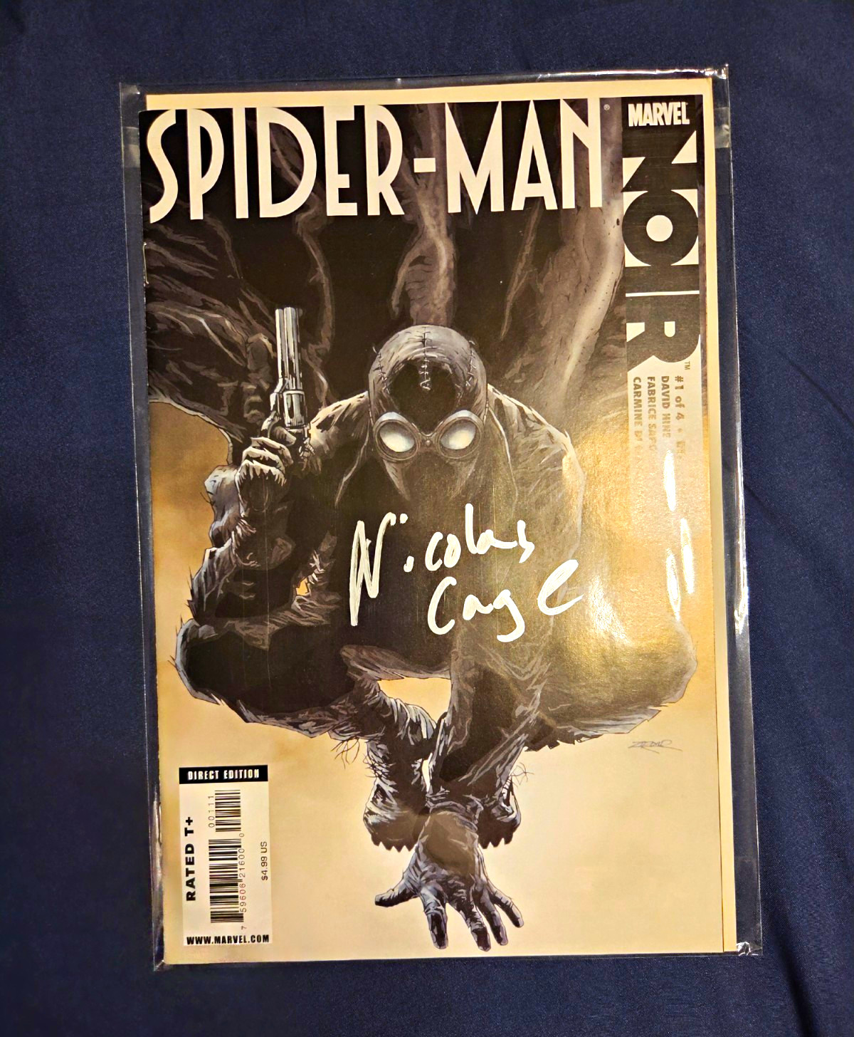 Marvel Spider-Man Noir #1 (2009) Signed Nicolas Cage Modern Age Single Issue