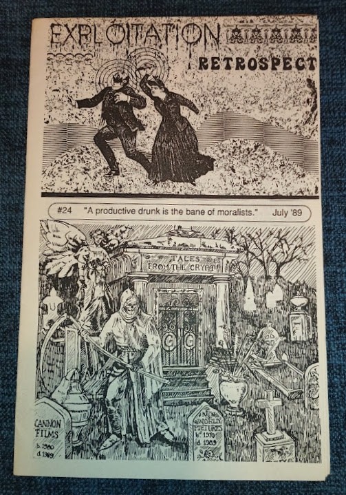 Cult Film Fanzine Exploitation Retrospect #24 July 1989 Tales from the Crypt