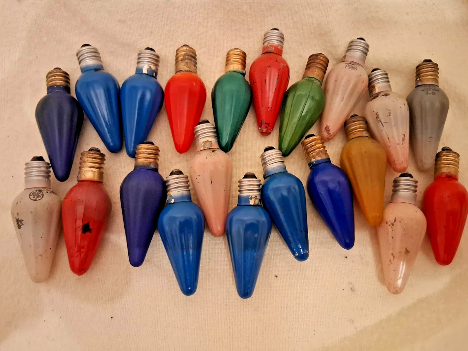 21 Vintage C6 Christmas Light Bulbs~Tested/Working ~