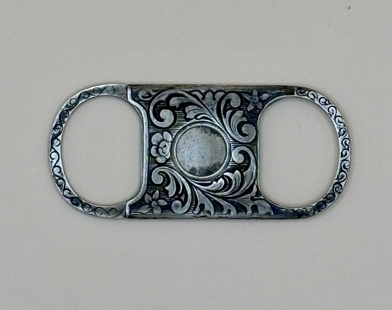 Edwardian Sterling Silver Cigar Cigarette Cutter R.S. Co. Antique Pat. Dec 1902