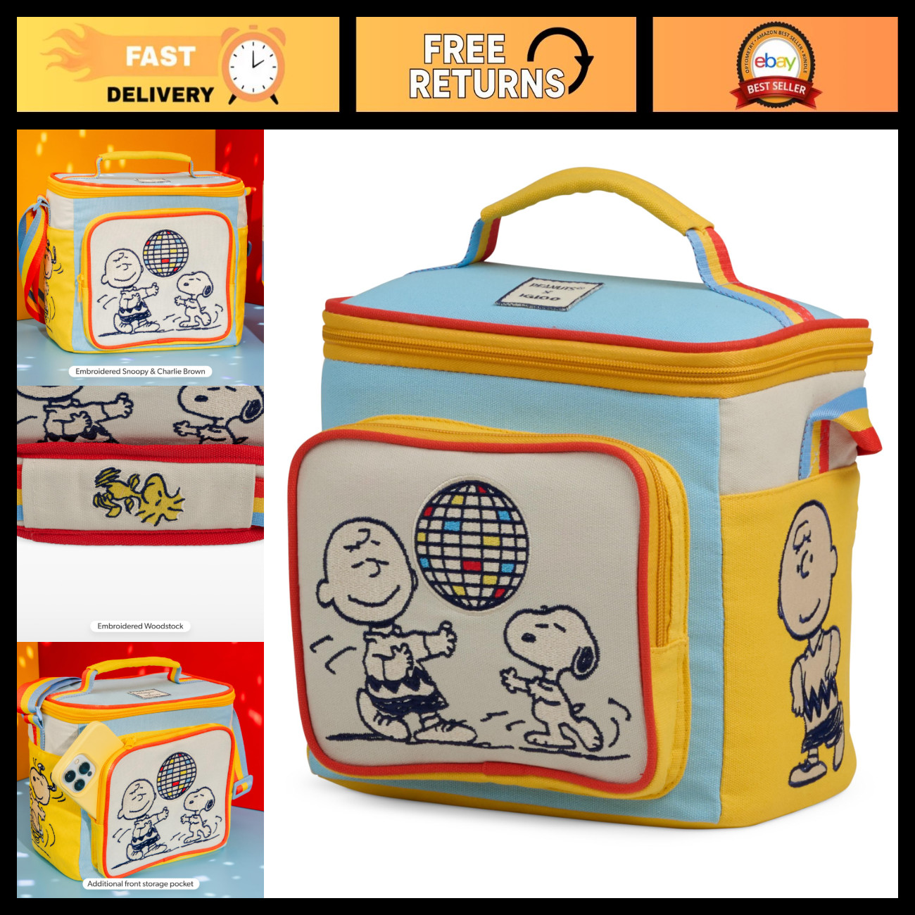 Snoopy Soft Sided Cooler | Igloo Peanuts Collection | Insulated, Portable, Fun D Snoopy Soft Sided Cooler | Igloo Peanuts Collection | Insulated, Portable, Fun D
