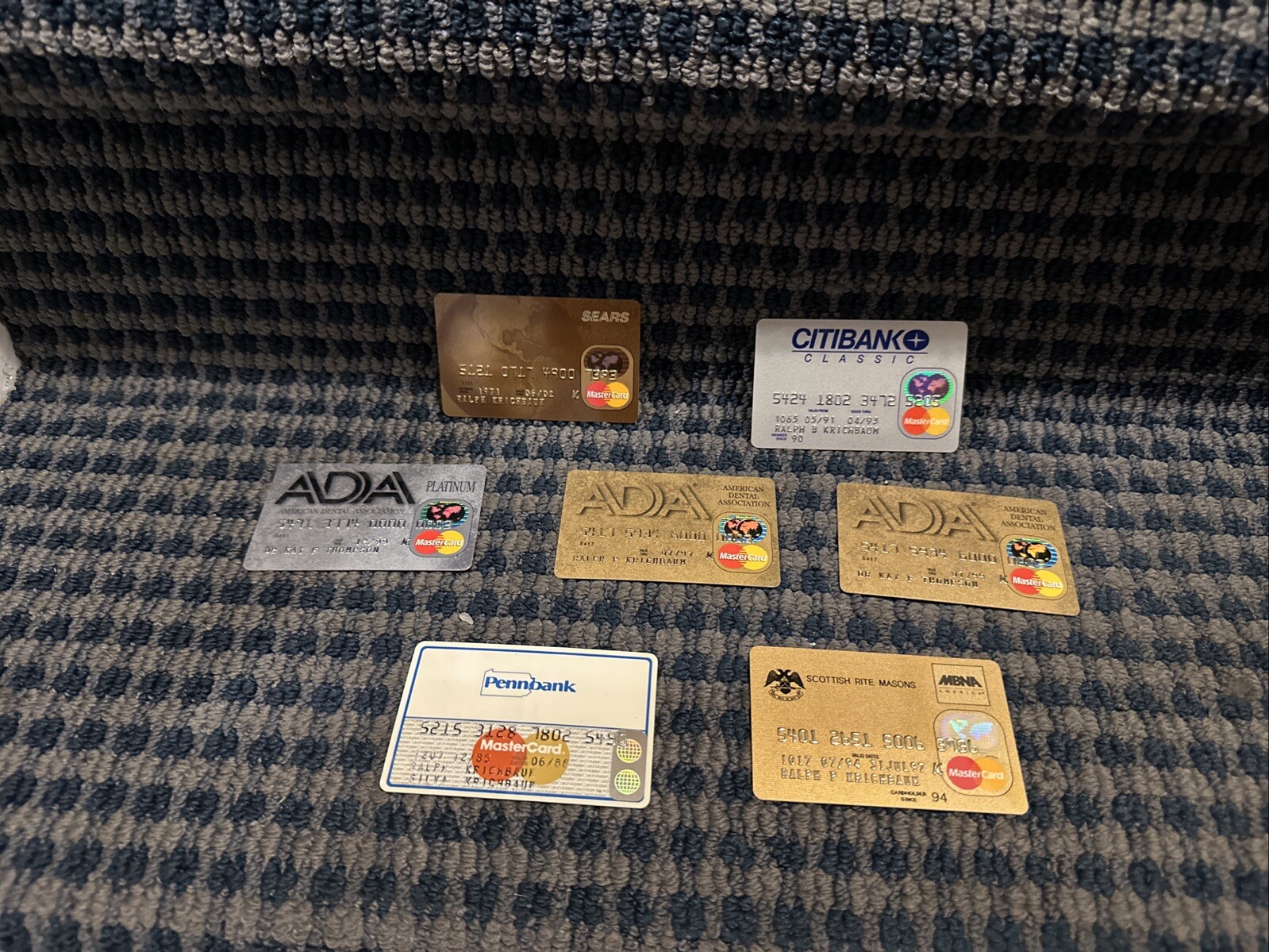 1985-2002 Expired MasterCards (Lot of 7) Various Designs w/Citibank & Sears