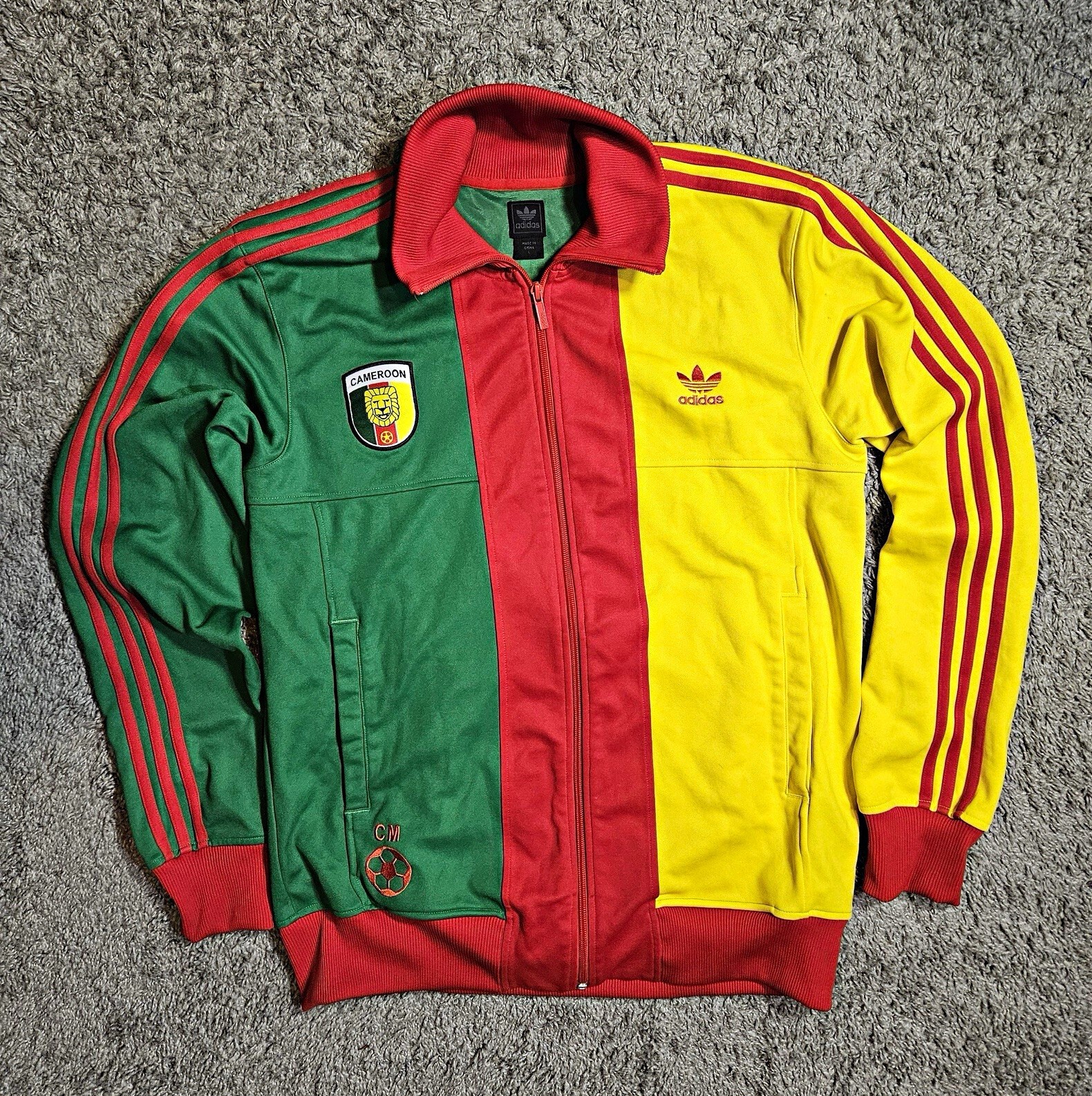 Vintage 2007 Adidas Originals Cameroon Track Jacket – Size Large Vintage 2007 Adidas Originals Cameroon Track Jacket – Size Large