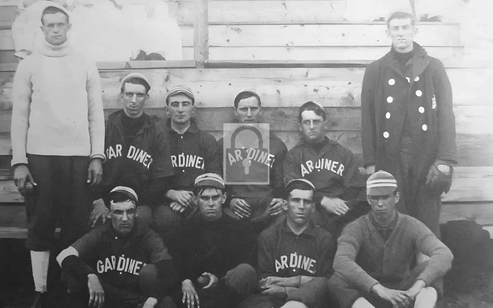 Baseball Team Gardiner Maine ME - Reprint