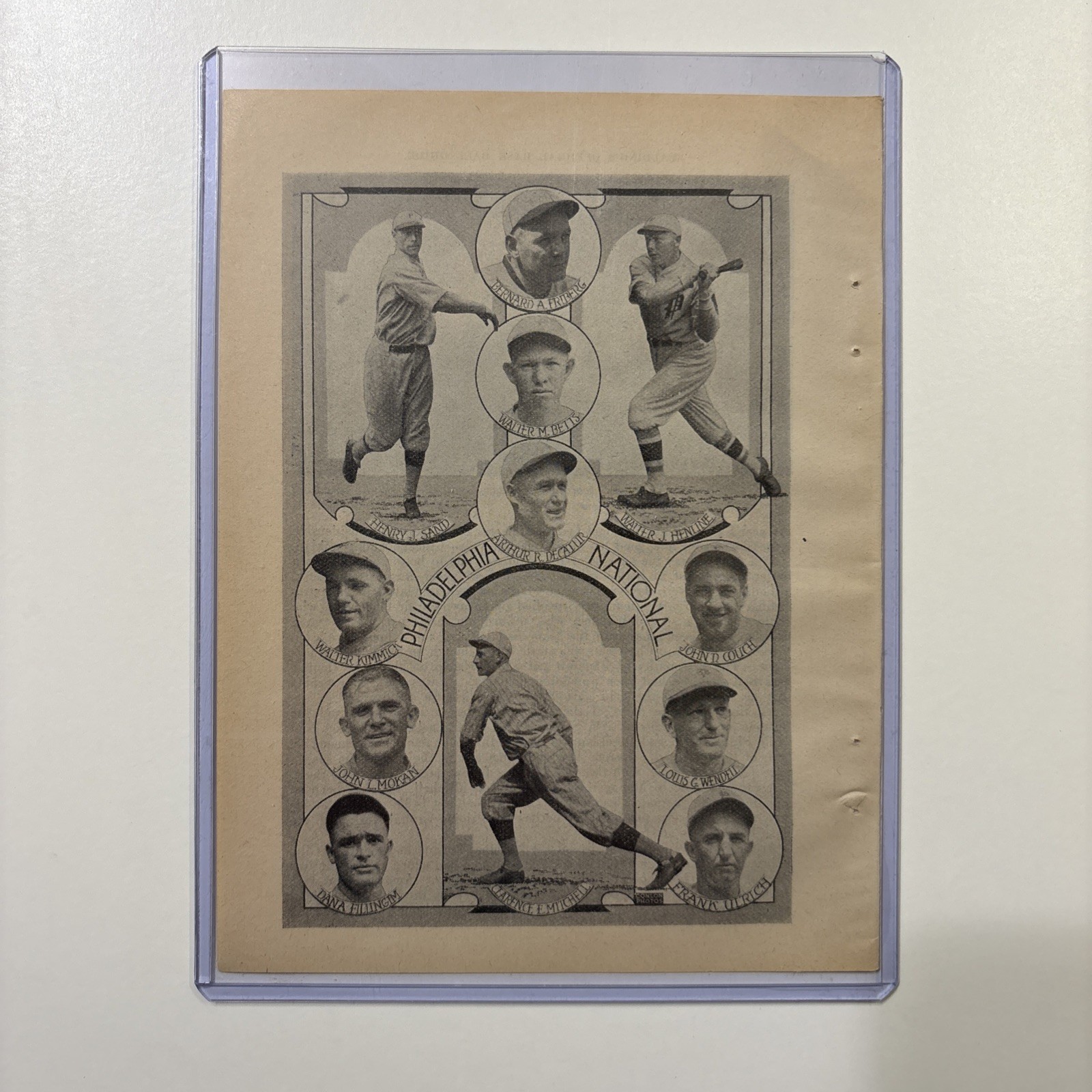 1925 Philadelphia Phillies Picture Rare Baseball Antique Sand/Henline/Mitchell